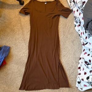 Old Navy Brown Midi Dress